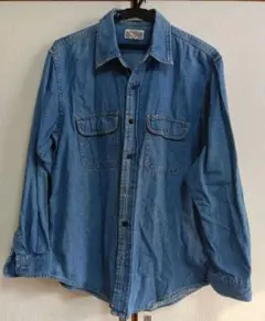 デニム長袖シャツ メンズ　L