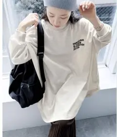 reca 前後ロゴゆったりスウェット