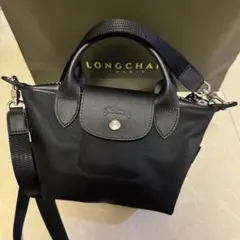 LONGCHAMP ルプリアージュハンドバッグXS 黒