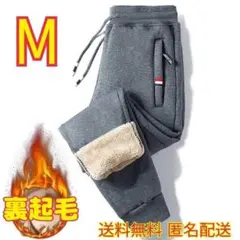 ジョガーパンツ　ズボン　スウェット　裏起毛　極暖　防寒　暖か　グレー　M