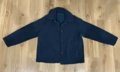 ダークブルー ボアジャケット Mサイズ