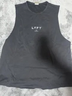 LYFT ブラック ノースリーブタンクトップ