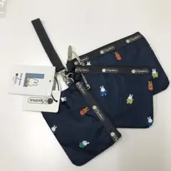 新品　レスボートサック　ディックブルーナ　ミッフィー　３連ポーチ