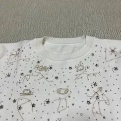 【美品】装飾付きオフホワイトレディースニット