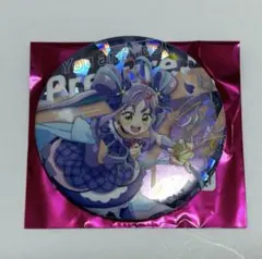 キミとアイドルプリキュア　ドリームステージ缶バッジ　キュアキュンキュン紫雨こころ