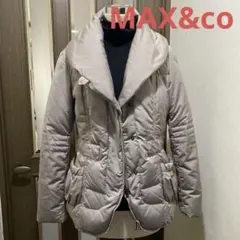 MAX&co ベージュ　ダウンジャケット 大きめ襟