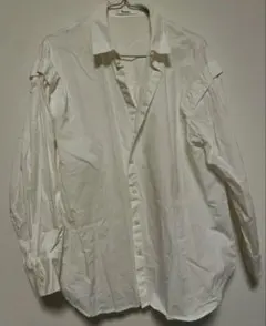 ワンアフターアナザーナイスクラップ 白シャツ 長袖 ホワイト