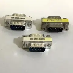 RS232C Dsub9 変換 オス-オス ジェンダーチェンジャー 3個セット