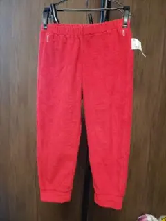 赤 フリース 100cm パンツ
