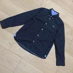 GLOBAL WORK ドット柄長袖シャツ XXL