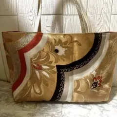 名古屋帯　ハンドメイド　リメイク　トートバッグ 其の230