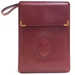 Cartierカルティエ セカンドバッグ クラッチバッグ マストライン ボルドー