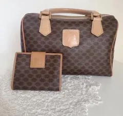 美品　CELINE　マカダム柄　トリオンフ柄　がま口ミニウォレット　正規品