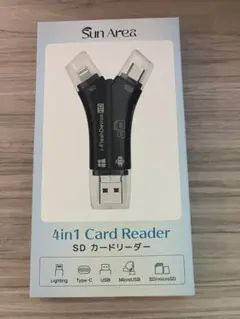 4in1 Card Reader SDカードリーダー　ゴールド
