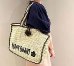 【LILY BROWN×MARY QUANT】ロゴ刺繍カゴバッグコラボかごバッグのサムネイル
