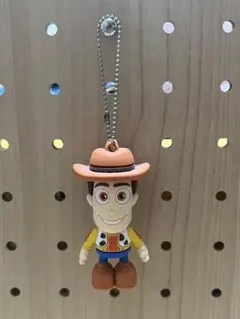 ディズニー　トイストーリー　ウッディー　ラバーマスコット　キーホルダー