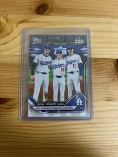 大谷・山本・佐々木 topps 東京シリーズ　ローダー付き