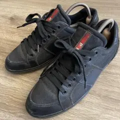 美品　PRADA メンズスニーカー 4E 1835 9 レザー&ナイロン 美品 PRADA メンズスニーカー 4E 1835 9 レザー&ナイロン - メルカリ