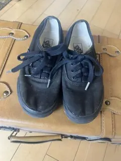 VANS 激レア ブラック キッズ　ヴィンテージ　19㎝　90'
