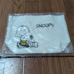 スヌーピー　コットン調ランチバッグ