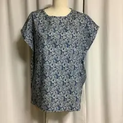 ハンドメイドリバティフレンチスリーブブラウス リバティプリント・フレンチスリーブブラウス 洋裁キット | 生地・服地