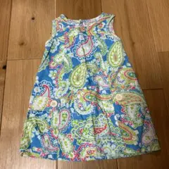 LAURA ASHLEY ペイズリー柄コーデュロイワンピース 12Mのサムネイル