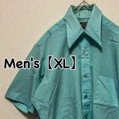 HE12【US輸入】半袖シャツ【メンズXL】アイスグリーン