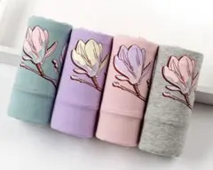 綿ハイウエストレディース ショーツ下着深ばきお腹まで包む 4枚セット