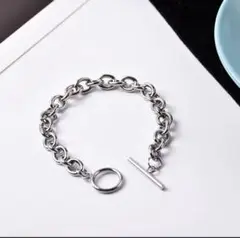 【新品未使用】ステンレス チェーン ブレスレット（メンズ）19mm