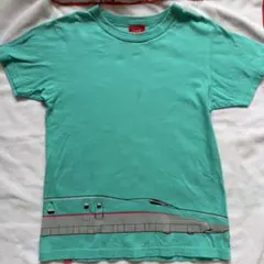 OJICO E5はやぶさ新幹線デザイン Tシャツ 12A 水色のサムネイル