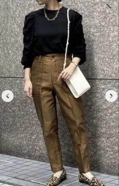 今期新品E by eclat大人ベイカーパンツ17.600エクラ限定ブラウン40 今期新品E by eclat大人ベイカーパンツ￥17.600エクラ限定カーキ40 E