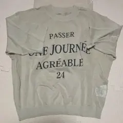 THE SHOP TK ロゴシアーニット