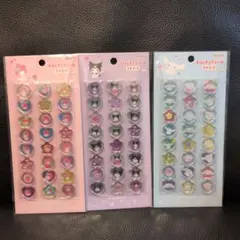 おはじきふうシール　シナモロール　マイメロディ　クロミ　おはじきシール　サンリオ