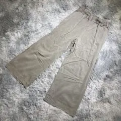 H&M エイチアンドエム（M）ワイドパンツ 体型カバー フレア ゆったり