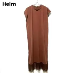 ◼︎新品◼︎【Helm】フリンジフレンチスリーブワンピース サイズL