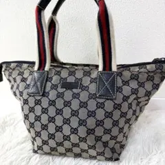 グッチ GUCCI 舟形 GGキャンバス トートバッグ シェリーライン