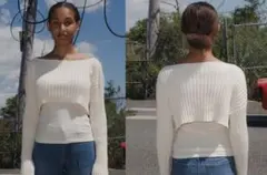 BASERANGE MACAU LONGSLEEVE IVORYのサムネイル