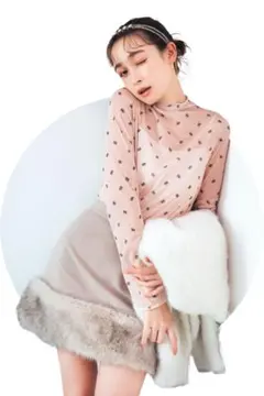 ⭐︎本日限定価格⭐︎ Lily Brown ECO FUR SKIRT