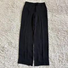 LOEWE（ロエベ）アナグラムパンツ黒 サテン ジョガーパンツ レディース 
