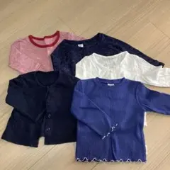 長袖トップス　80 5点セット