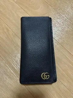 GUCCI 長財布 インターロッキングG ブラック レザー - メルカリ