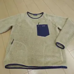 patagonia ロスガトスクルー XL ベージュ/ネイビー