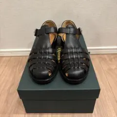 Church's ブラック ストラップサンダル 36 CHANEL シャネル ココマーク チェーン ストラップ サンダル