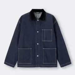 【値下げしました】カバーオールジャケット ネイビー 3ポケット