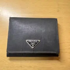 PRADA プラダ 三つ折り財布 ブラックのサムネイル