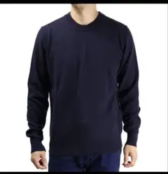 定価130900円　Maison Margiela ネイビー ニットセーター Lのサムネイル