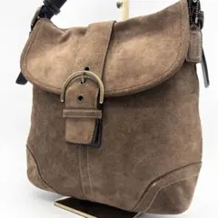 A27【良品】オールドコーチ ソーホー スエード ショルダーバッグ ユニセックス