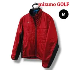 【ぬくぬくブレスサーモ】ミズノゴルフ 中綿ジャケット M レッド メンズ ゴルフ