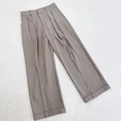 ジーユー　カジュアルパンツ　L グレー　秋冬