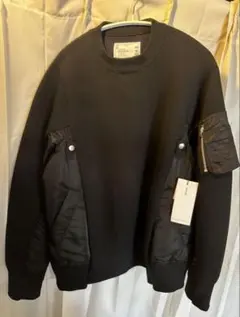 Sacai ブラック MA1 トレーナー サイズ1